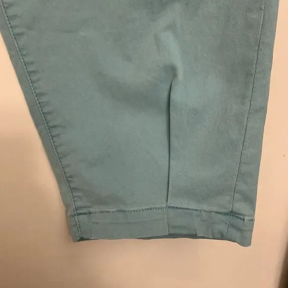 Mother The Catch All Prep Ankle Crop Womens 32 Nile Blue Pants Killing Time NWT